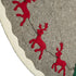 Hand Felted Wool Reindeer and Sleigh Tree Skirt - Christmas Eve Scene - ARCADIA HOME